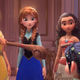 Pocahontas confronting a colonizer.